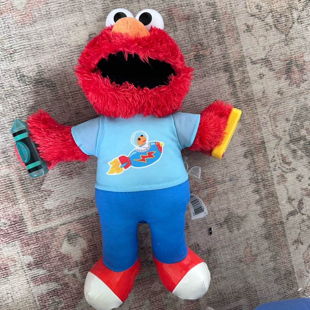 Sesame Street Elmo Plush Toy - Red potty training Elmo learning Elmo - Picture 4 of 4
